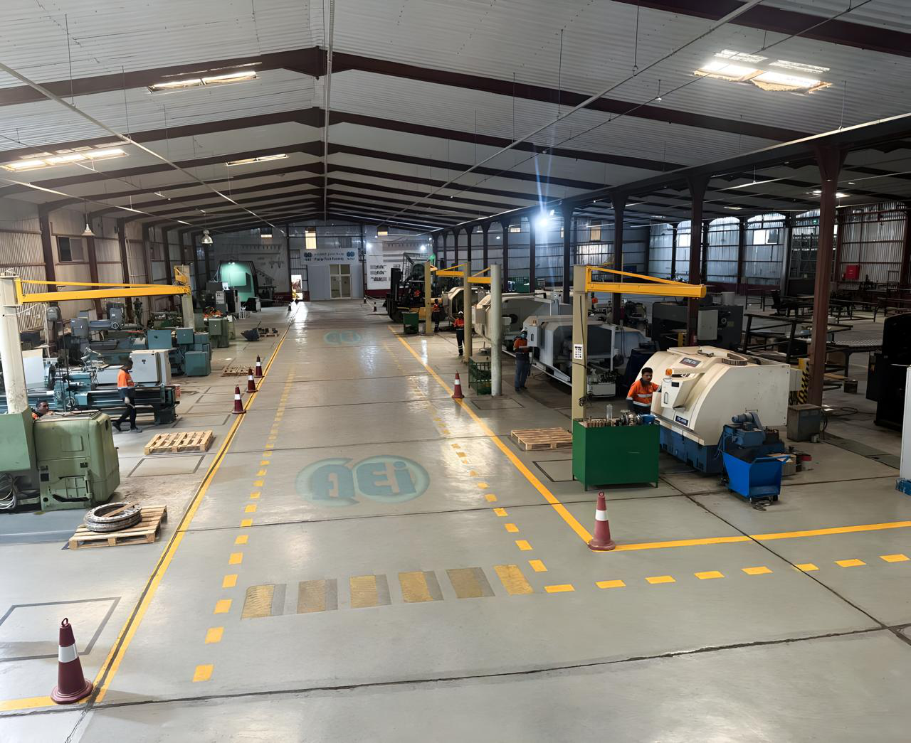 Industrial hero background