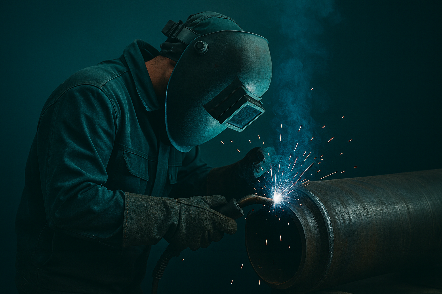 Welding at AEICO workshop